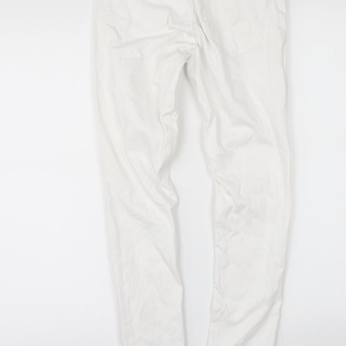 Topshop Womens White  Denim Skinny Jeans Size 25 in L26 in