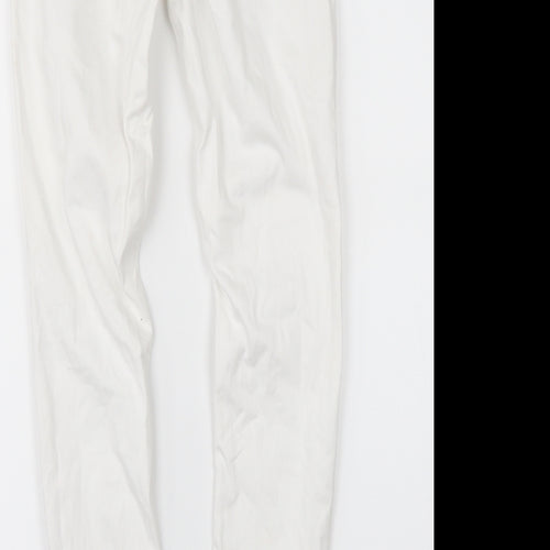 Topshop Womens White  Denim Skinny Jeans Size 25 in L26 in