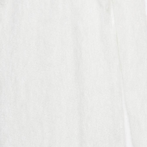 Missy Empire Womens White   Cardigan Jumper Size 6