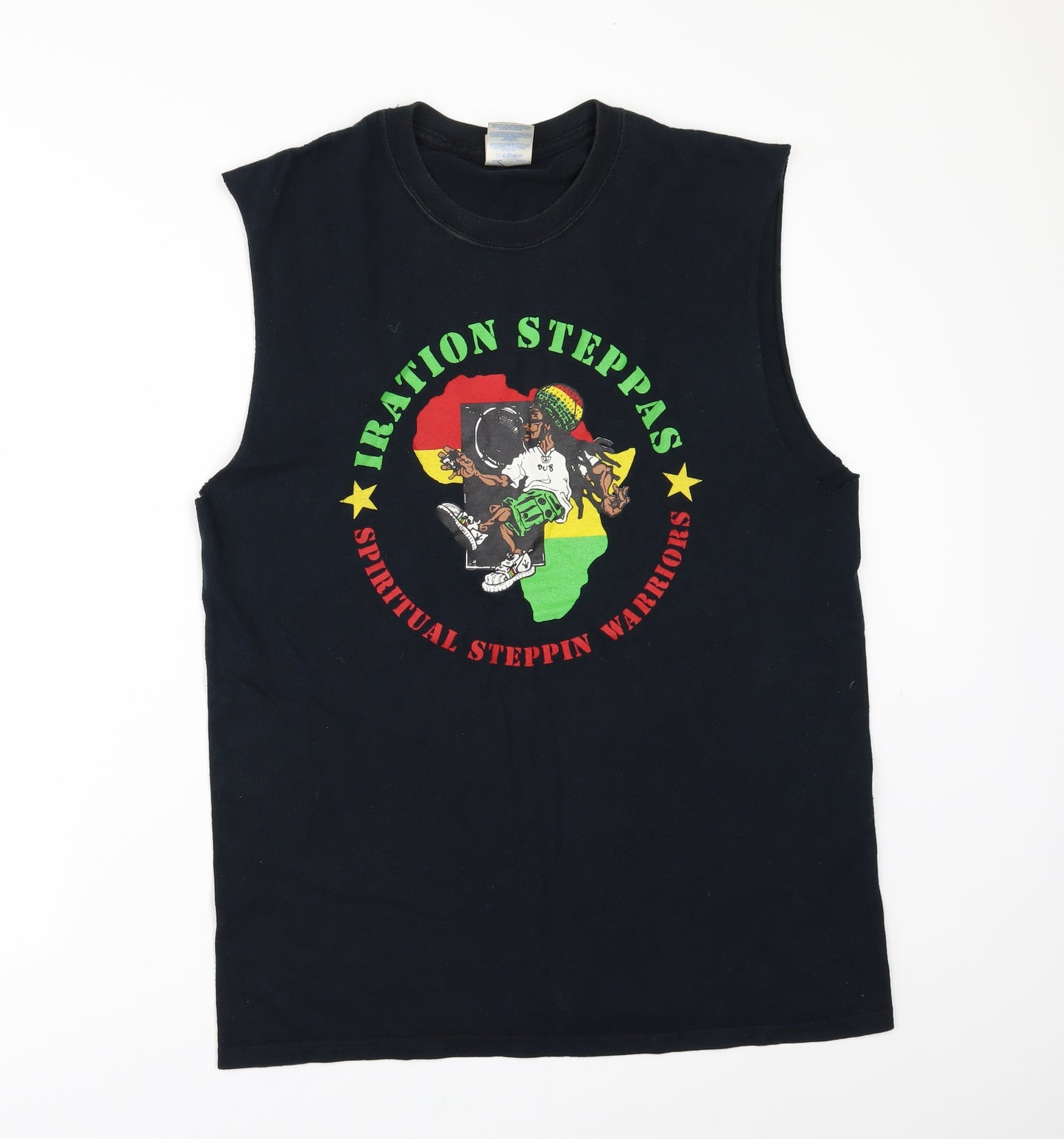 Gildan Mens Black    T-Shirt Size M  - iration steppas