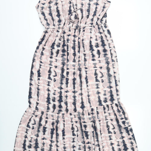 George Womens Pink Geometric  Fit & Flare  Size 16