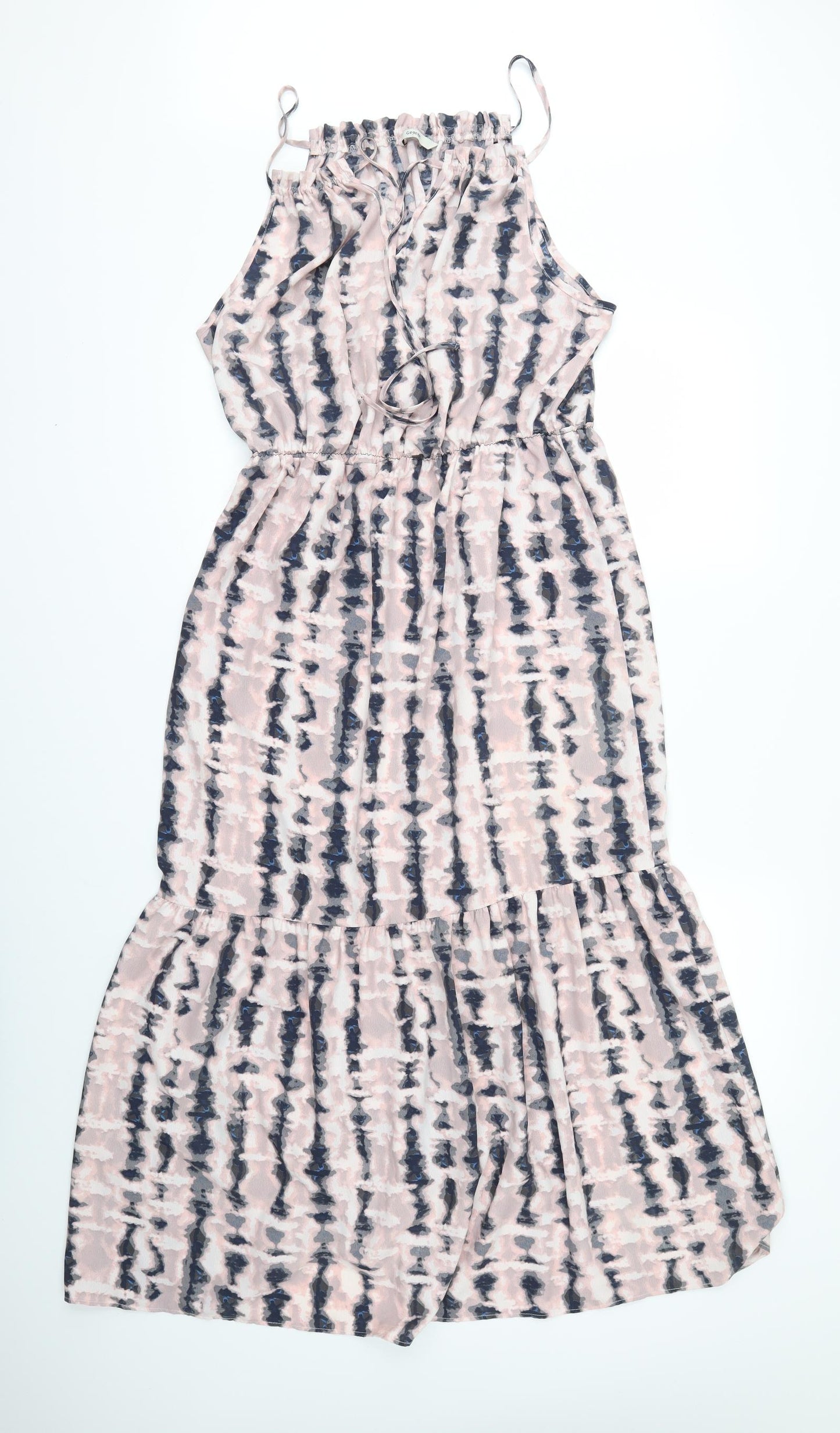 George Womens Pink Geometric  Fit & Flare  Size 16