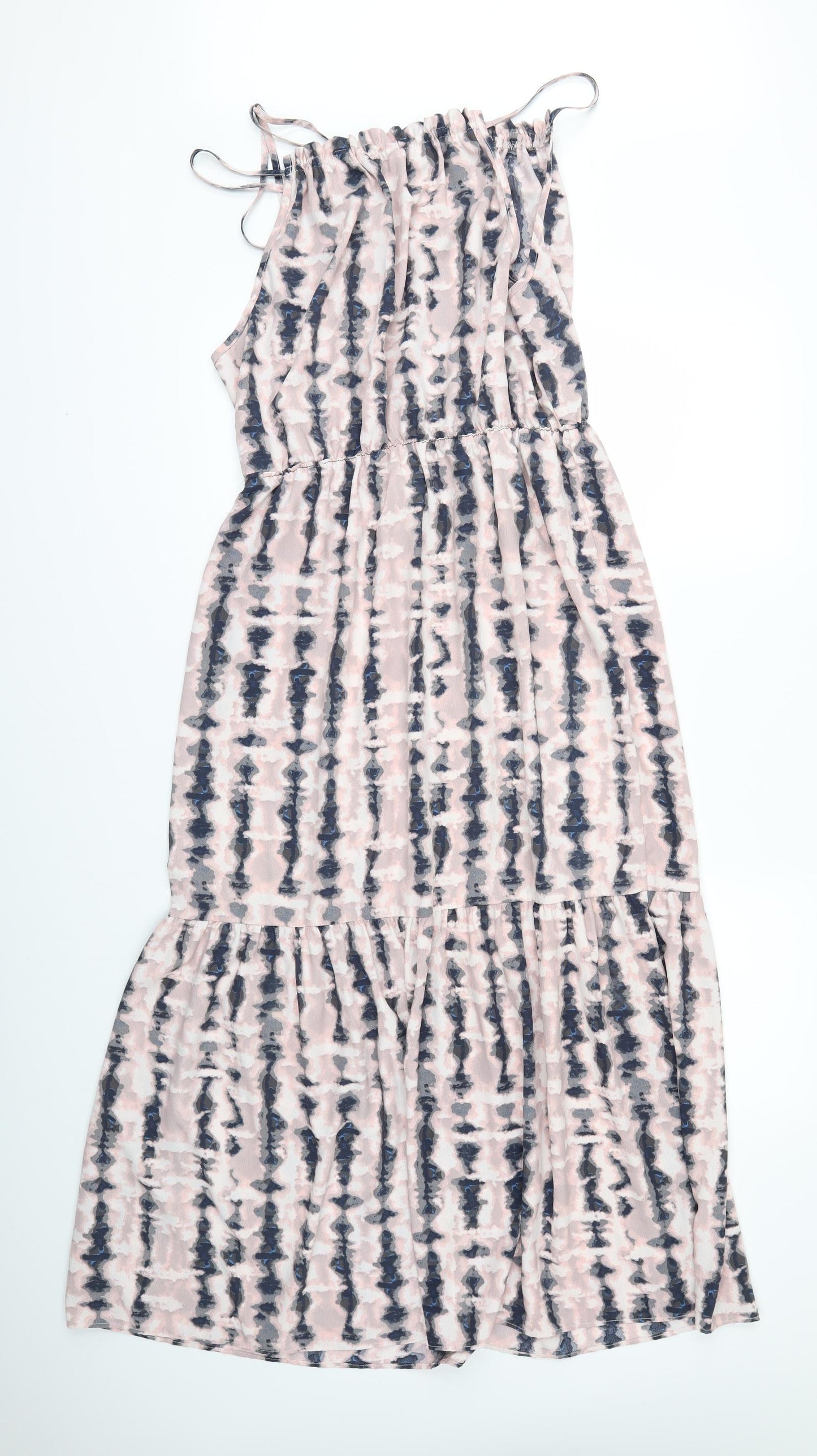 George Womens Pink Geometric  Fit & Flare  Size 16