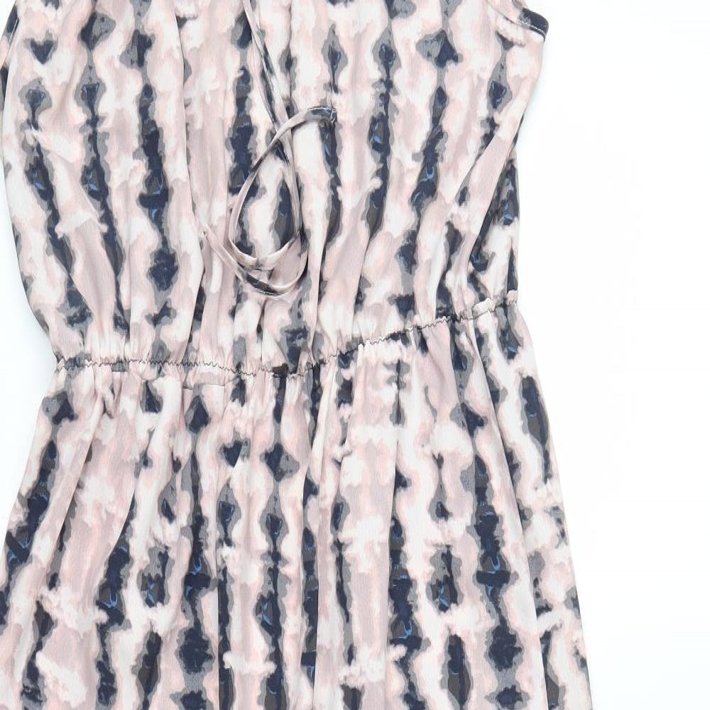 George Womens Pink Geometric  Fit & Flare  Size 16