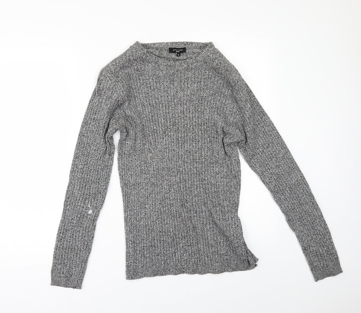 New Look Mens Grey Pullover Jumper Size M