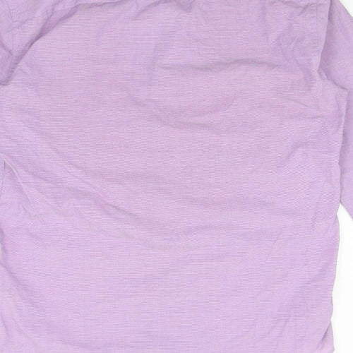 F&F Mens Purple    Button-Up Size 14.5