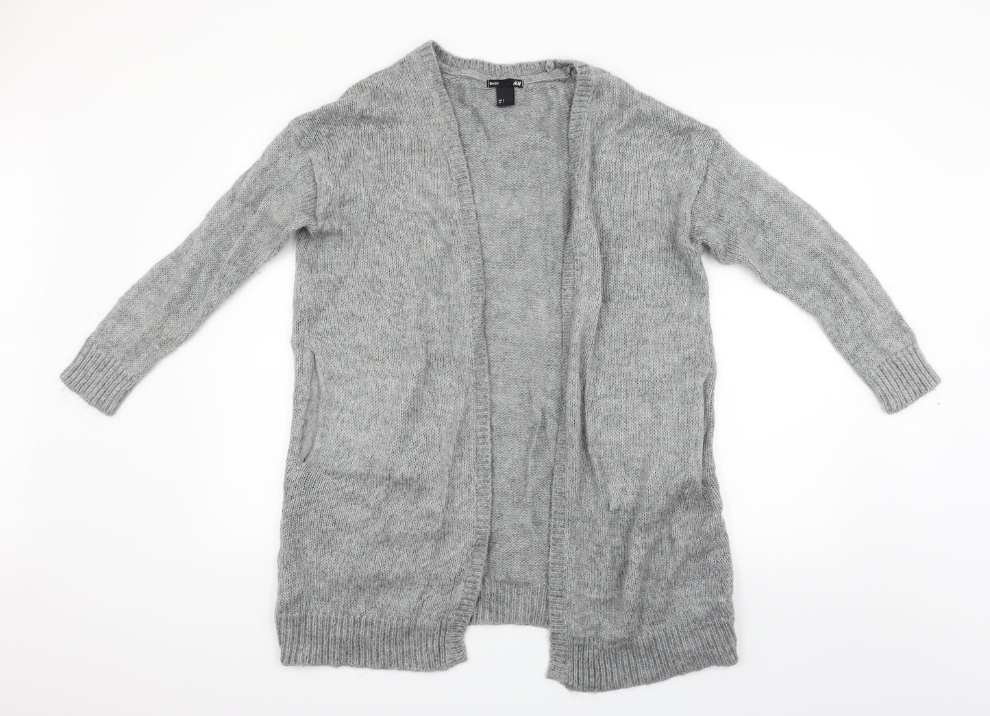 H&M Womens Grey   Cardigan Jumper Size S