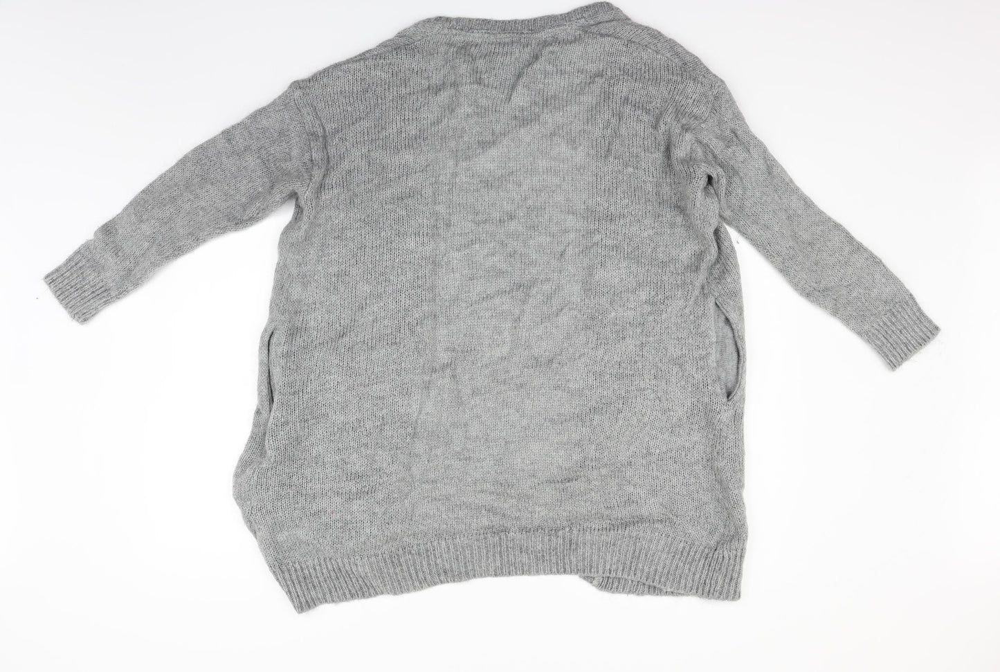 H&M Womens Grey   Cardigan Jumper Size S