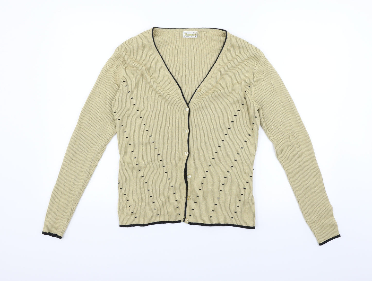 Roman Womens Beige   Cardigan Jumper Size M