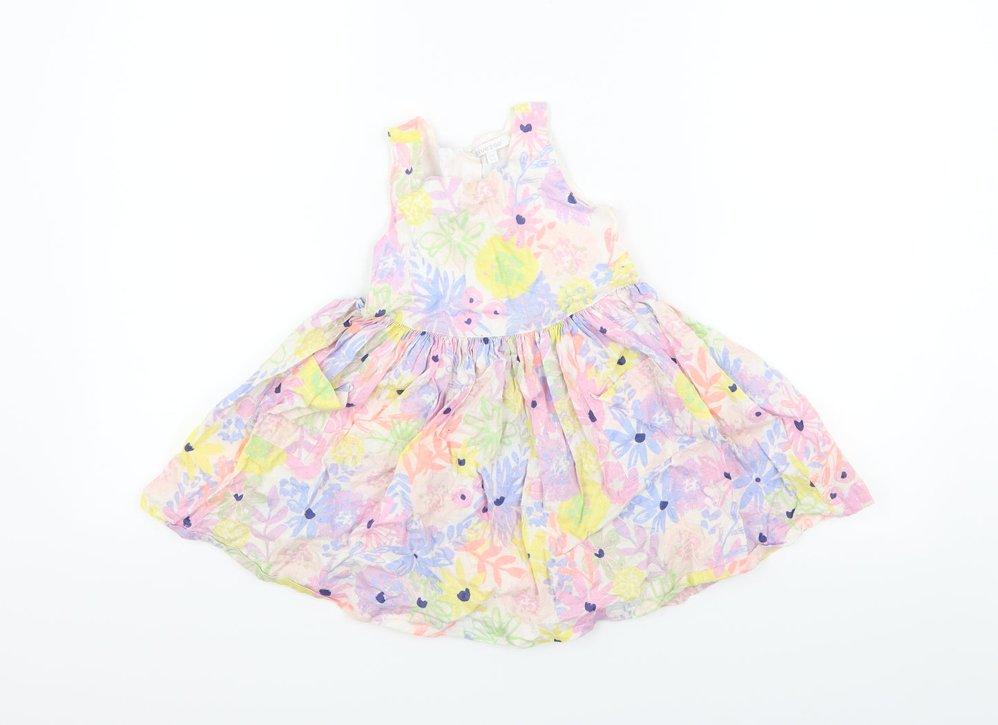 Blue Zoo Girls Multicoloured Floral  Fit & Flare  Size 3-4 Years