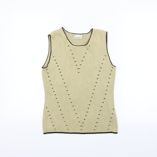 Roman Womens Beige   Vest Jumper Size M
