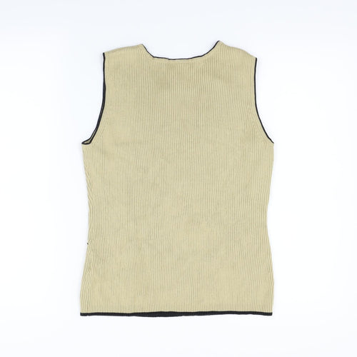 Roman Womens Beige   Vest Jumper Size M
