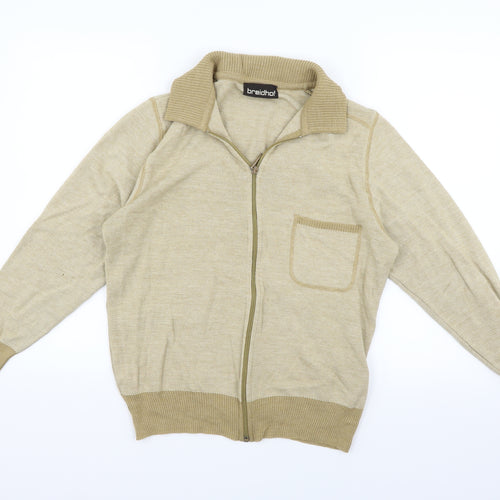 breidhof Womens Beige   Full Zip Jumper Size M