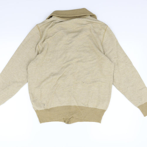 breidhof Womens Beige   Full Zip Jumper Size M