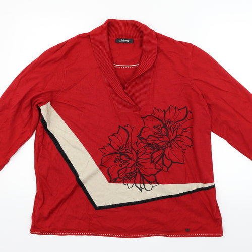 GolleHaug Womens Red   Pullover Jumper Size 10  - rose