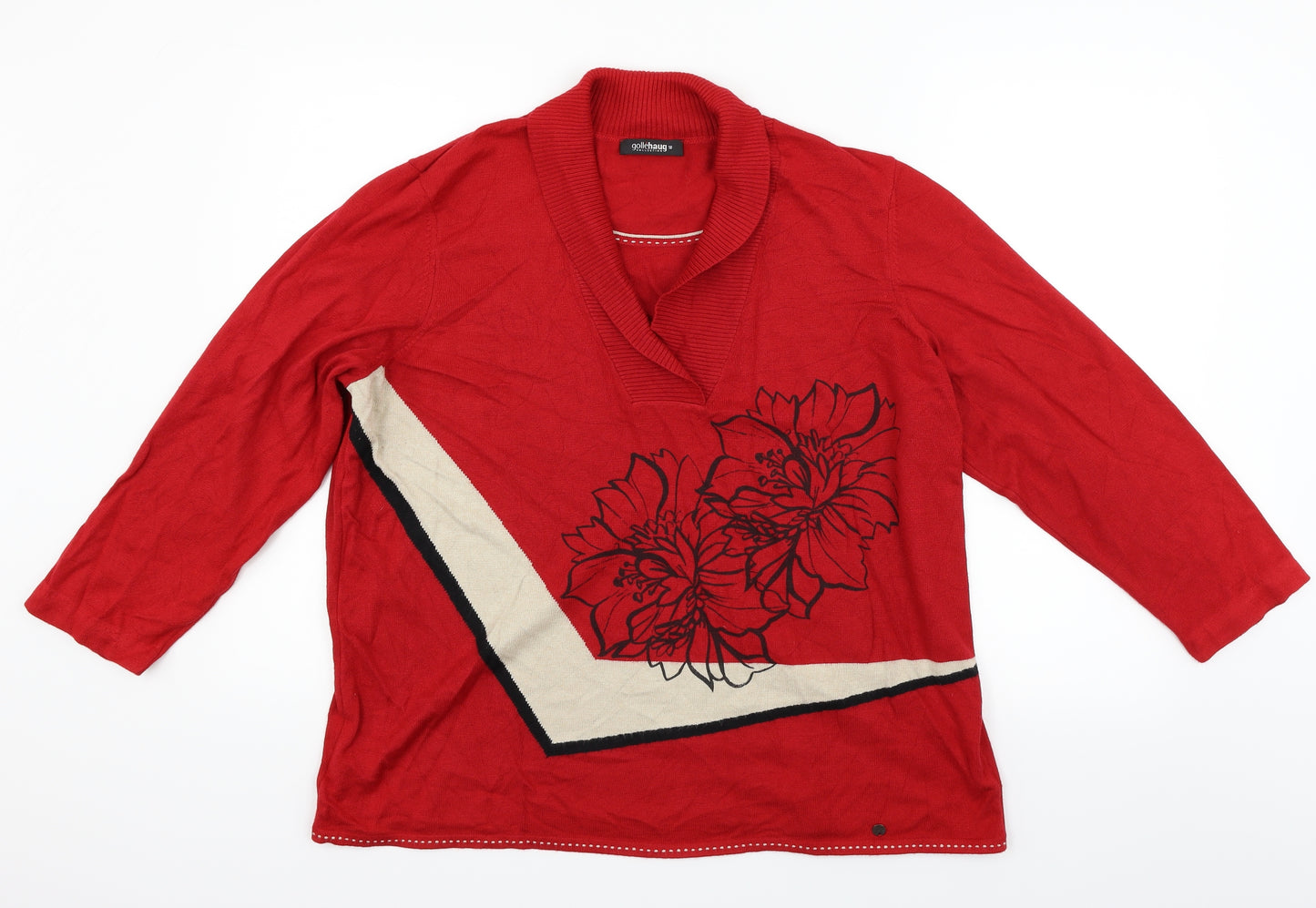 GolleHaug Womens Red   Pullover Jumper Size 10  - rose