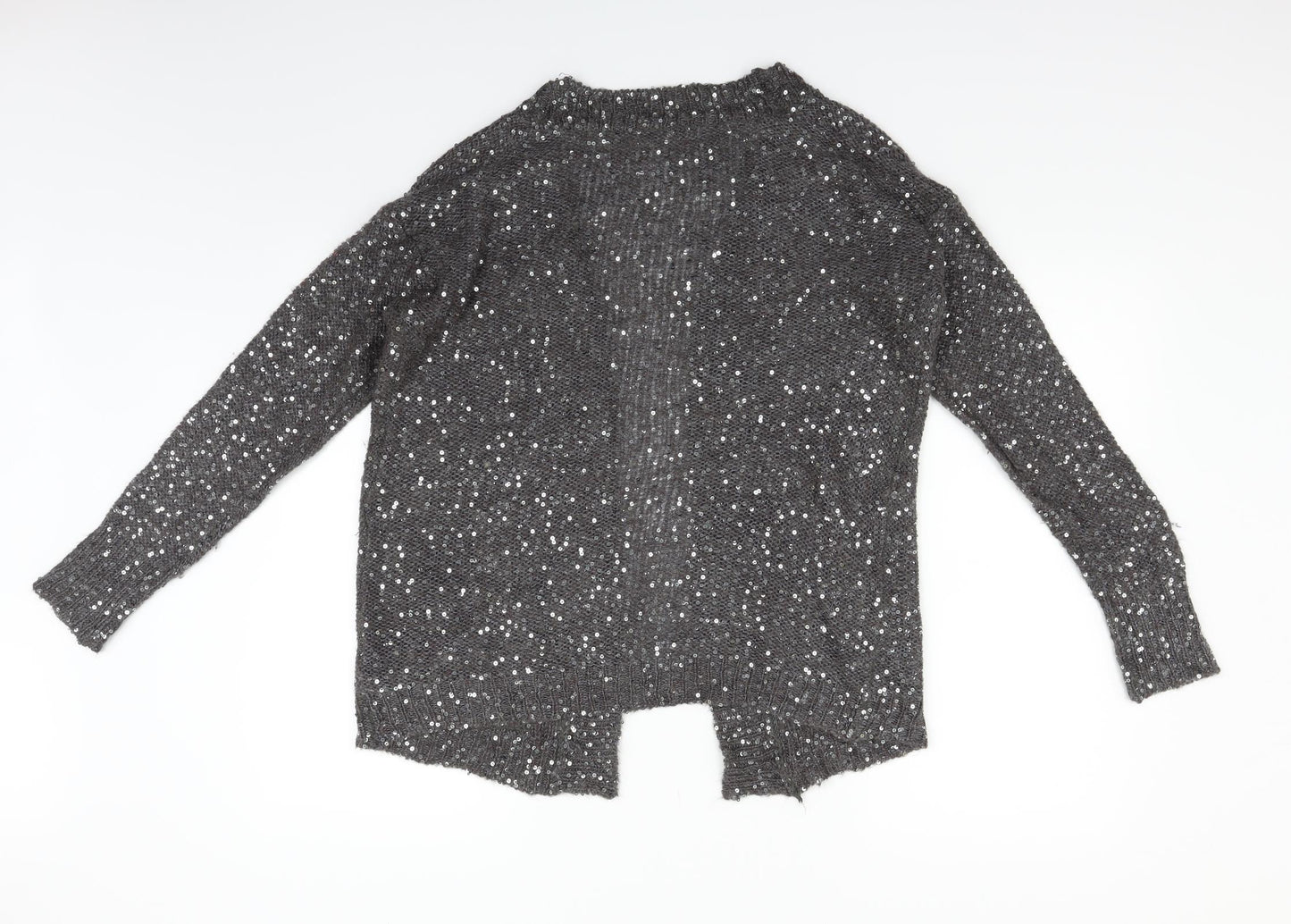 NEXT Womens Green   Cardigan Jumper Size L  - Sequin detail