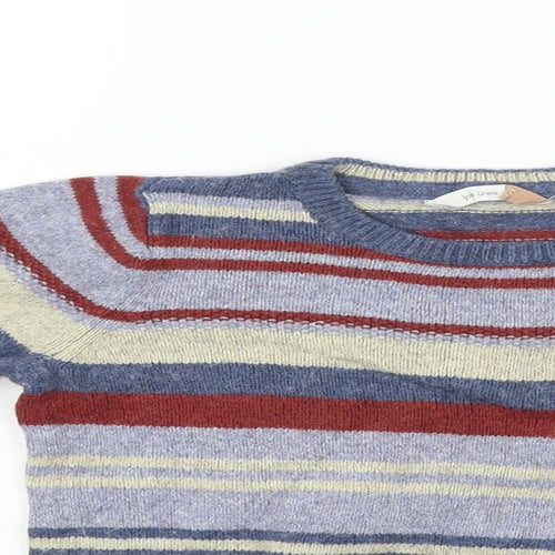 John Lewis Girls Blue Striped  Pullover Jumper Size 5 Years