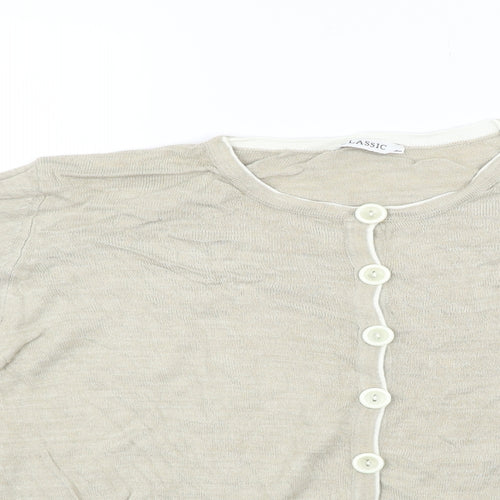Marks and Spencer Womens Beige   Pullover Jumper Size 18