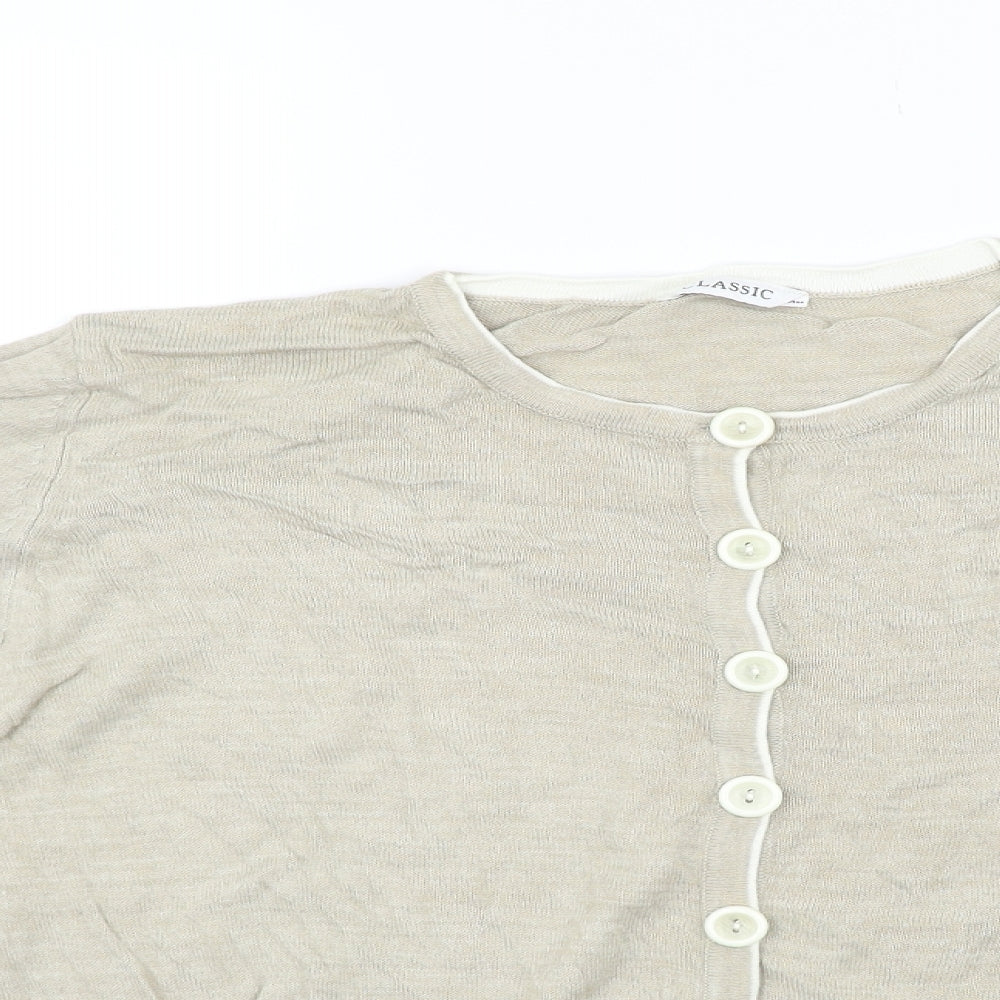 Marks and Spencer Womens Beige   Pullover Jumper Size 18