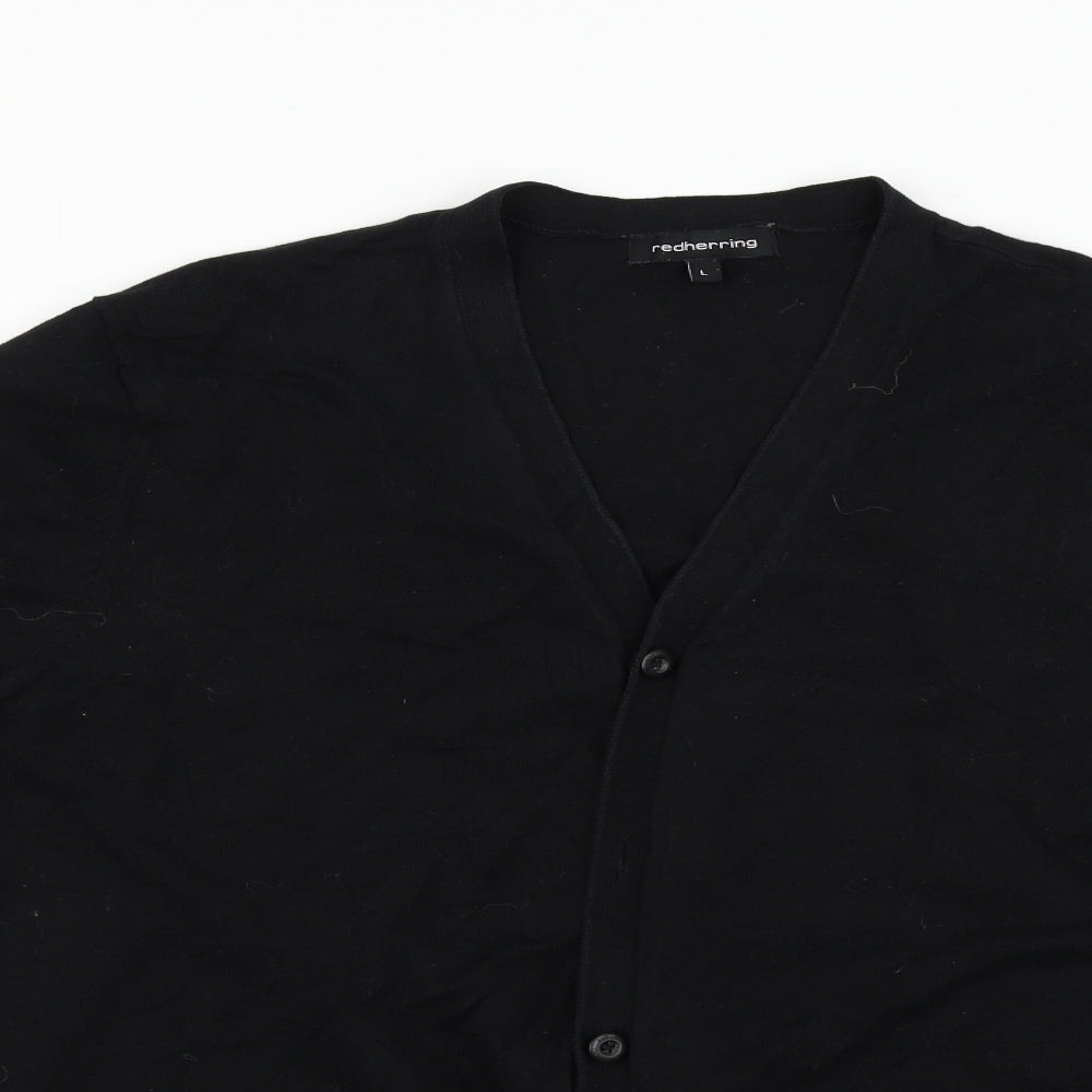 Red Herring Womens Black   Cardigan Jumper Size L