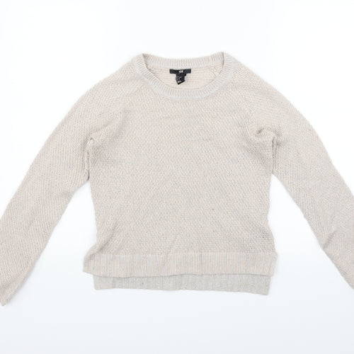 H&M Womens Pink   Pullover Jumper Size S