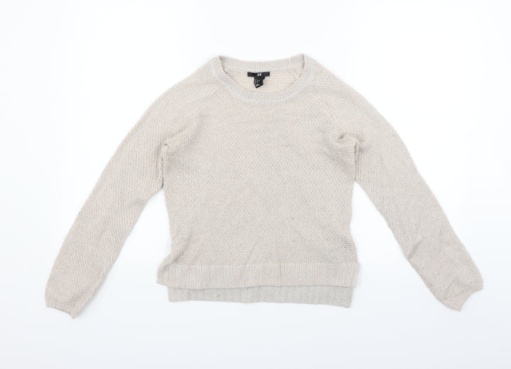 H&M Womens Pink   Pullover Jumper Size S