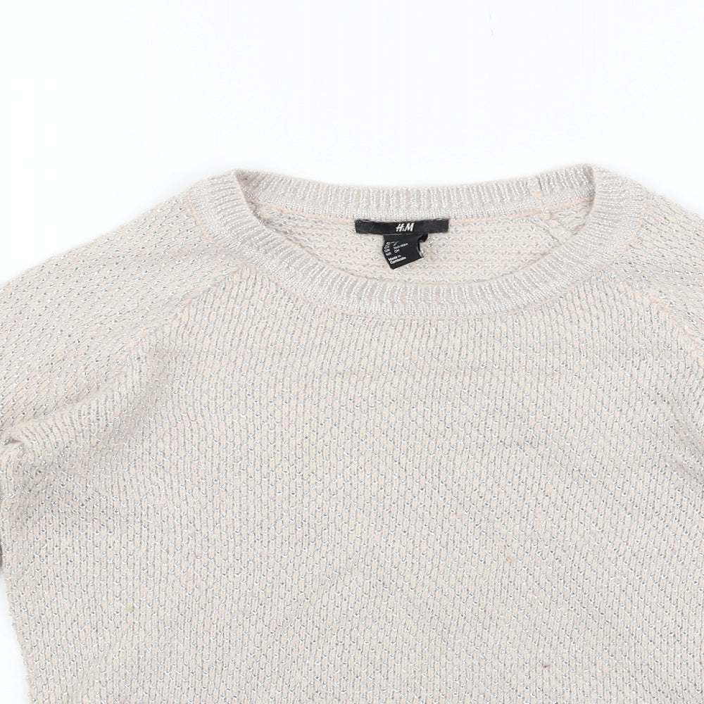H&M Womens Pink   Pullover Jumper Size S