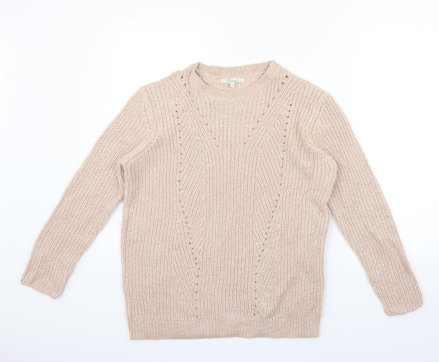 Peacocks Womens Beige   Pullover Jumper Size S