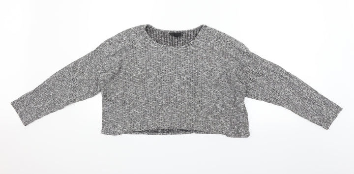 Topshop Womens Grey Pullover Jumper Size 8