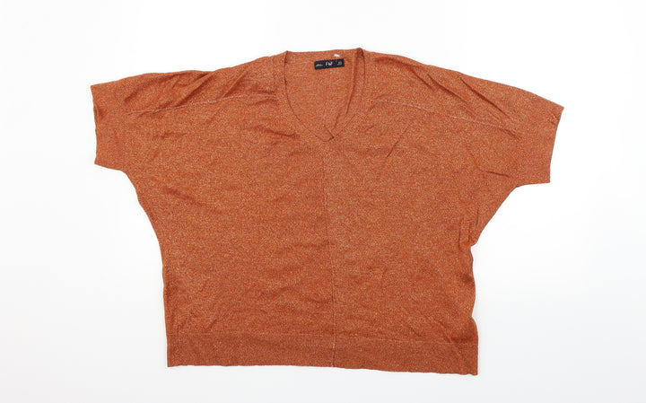 F&F Womens Orange   Pullover Jumper Size 12