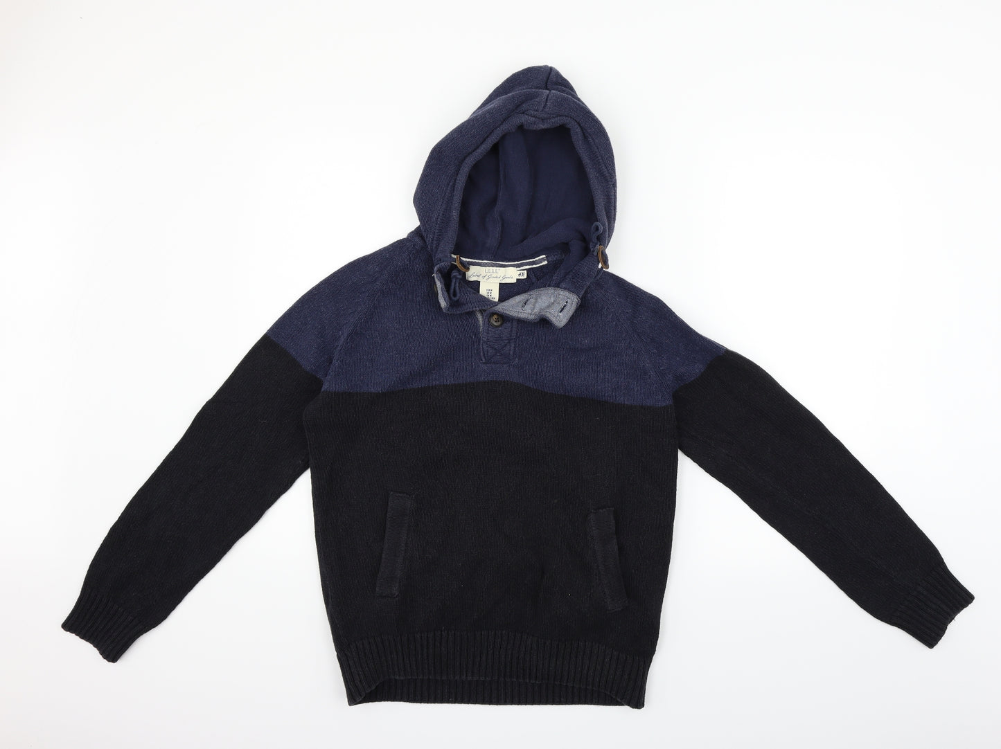 H&M Mens Blue   Pullover Hoodie Size M