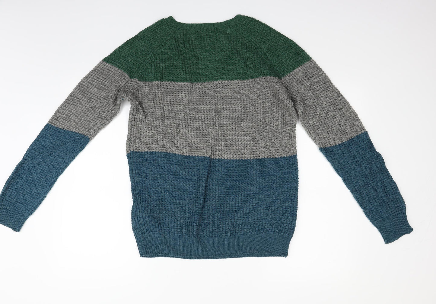 alcott Mens Blue Striped  Pullover Jumper Size L