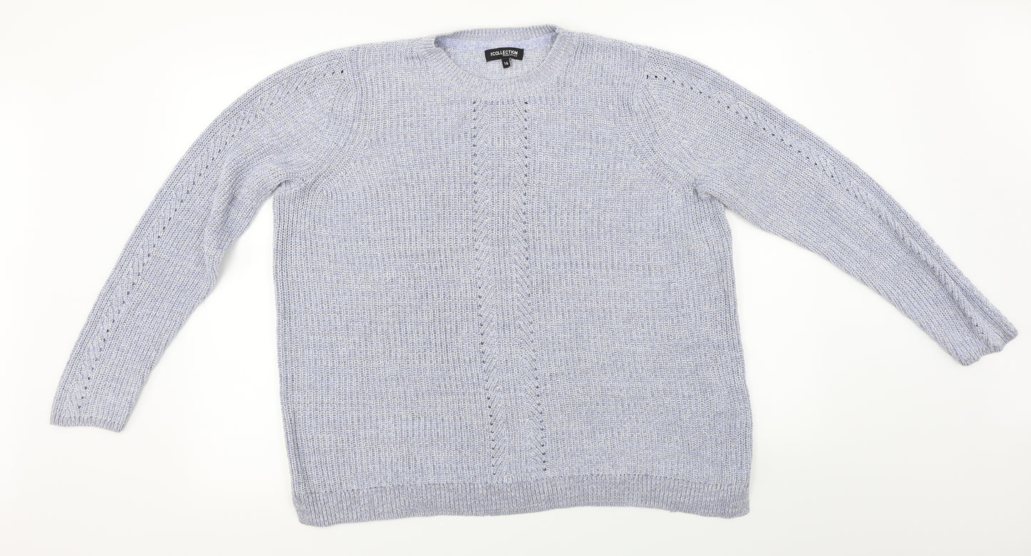 Debenhams  Womens Blue   Pullover Jumper Size 16