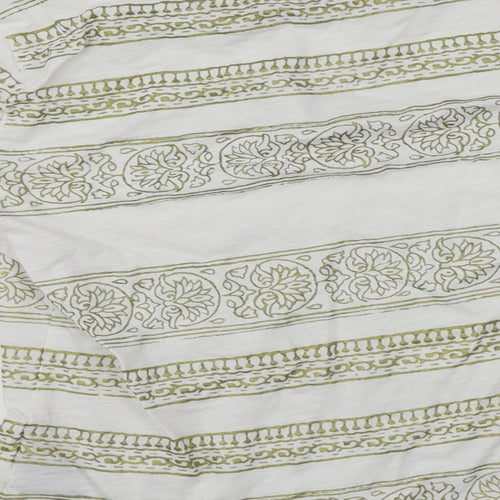Ralph Lauren  Womens White Floral  Basic T-Shirt Size XS