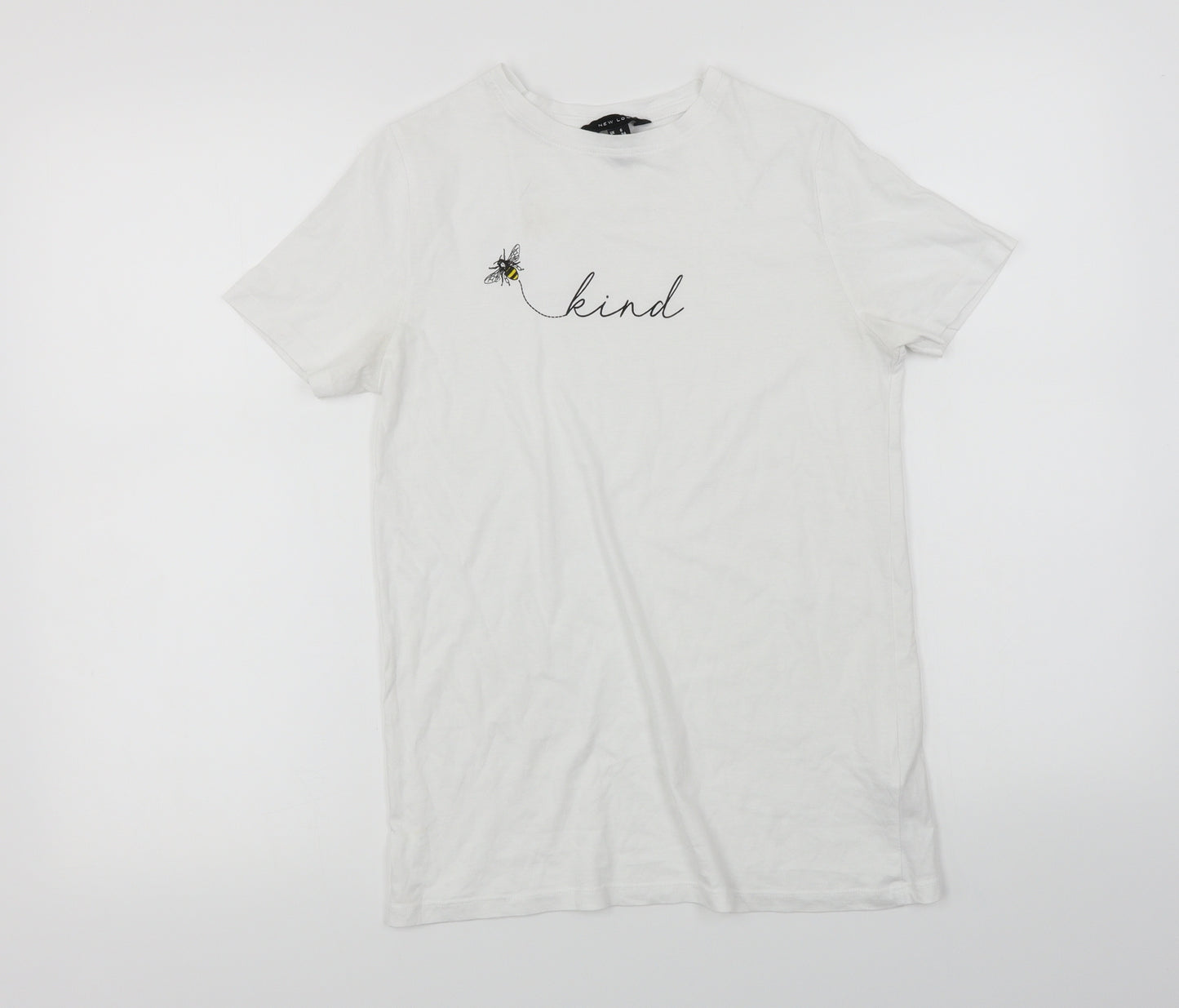 New Look  Womens White   Basic T-Shirt Size 6