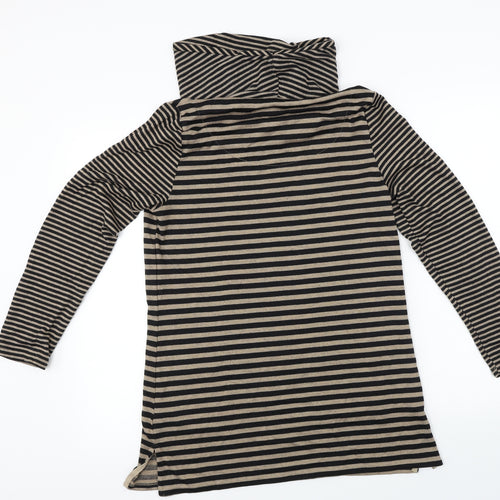 t.i.g.i Womens Brown Striped  Pullover Jumper Size 12
