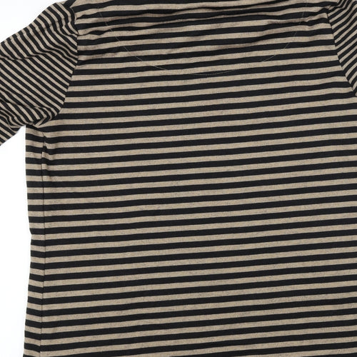 t.i.g.i Womens Brown Striped  Pullover Jumper Size 12