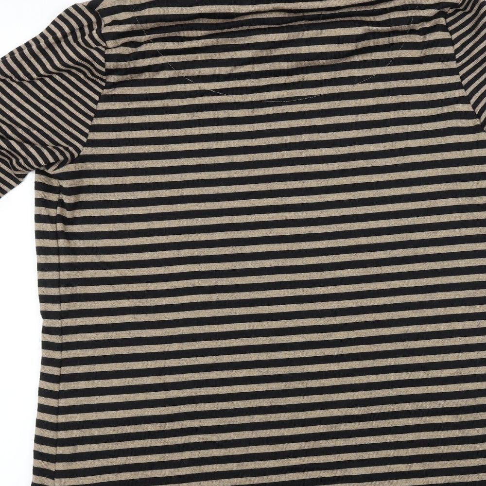 t.i.g.i Womens Brown Striped  Pullover Jumper Size 12