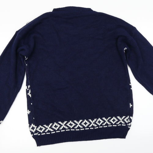 saphire  Mens Blue   Pullover Jumper Size L