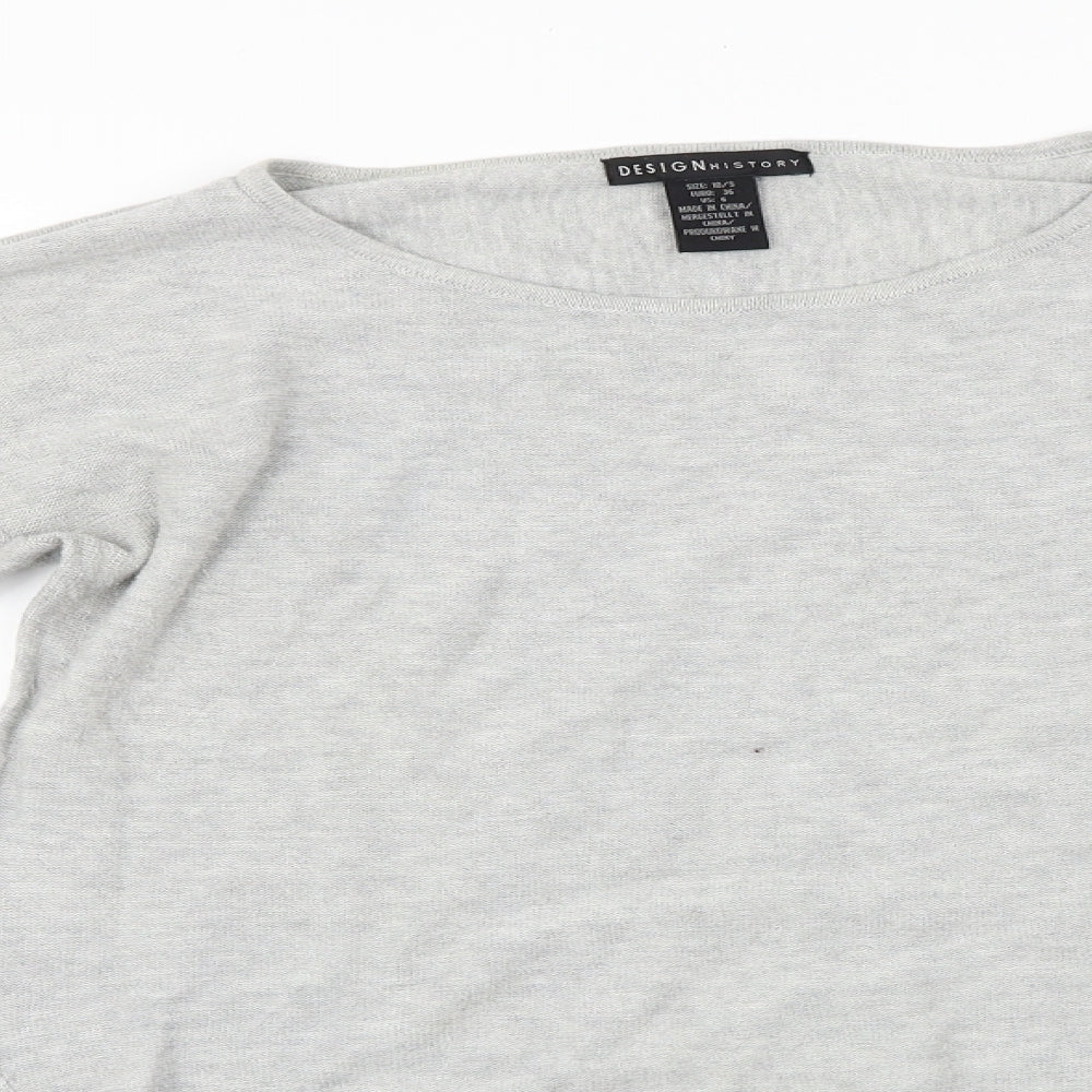 Design History  Womens Grey   Pullover Jumper Size 10