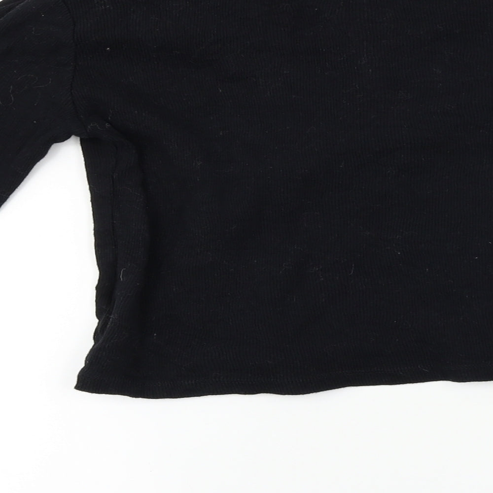 Cooperative  Womens Black   Basic T-Shirt Size L