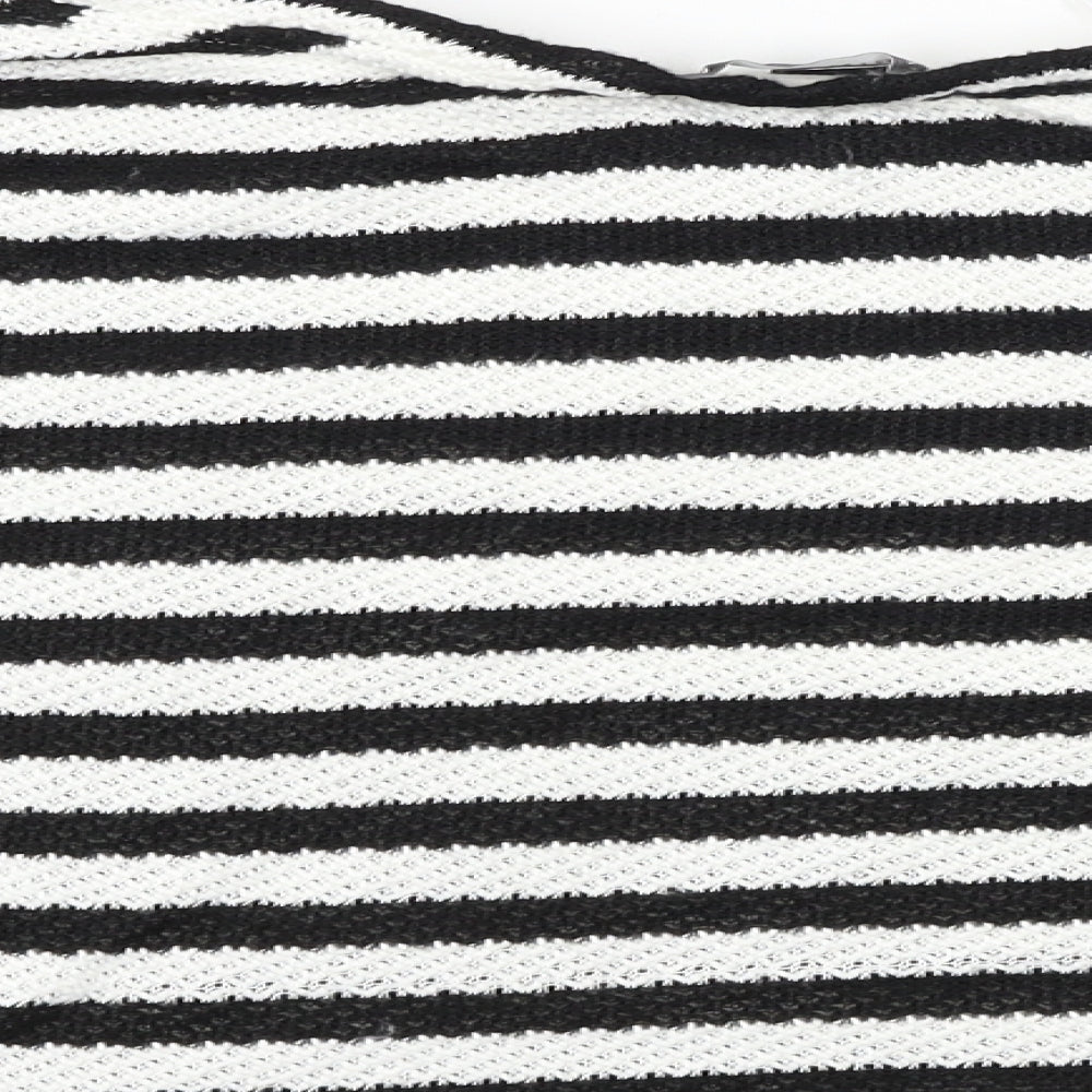 Primark  Womens White Striped  Pullover Jumper Size S