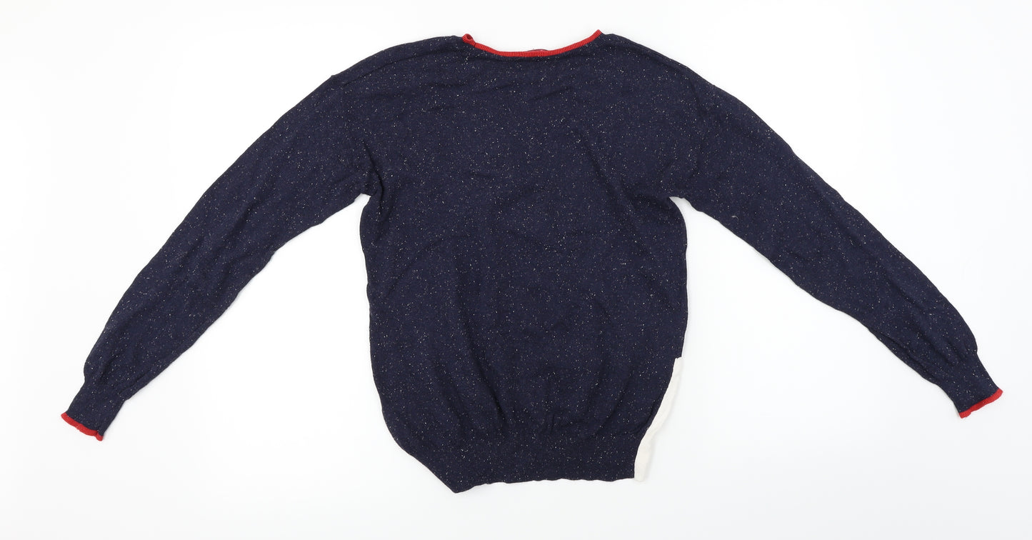 NEXT  Womens Blue   Pullover Jumper Size 10  - Christmas Jumper