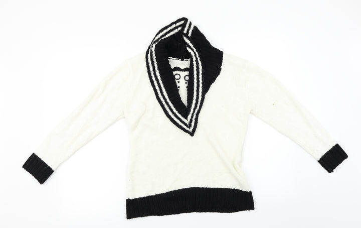 Roman Originals Womens Ivory Pullover Jumper Size S