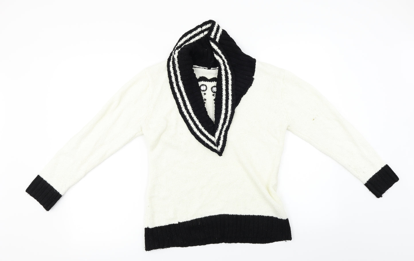 Roman Originals  Womens Ivory   Pullover Jumper Size S