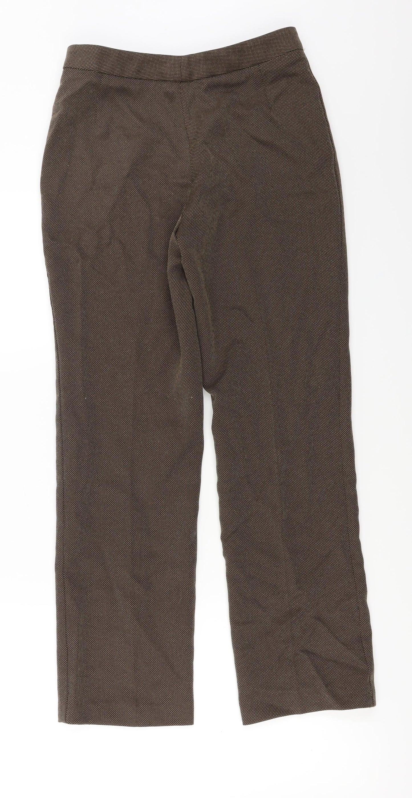 Marks and Spencer  Womens Brown   Trousers  Size 8 L23 in