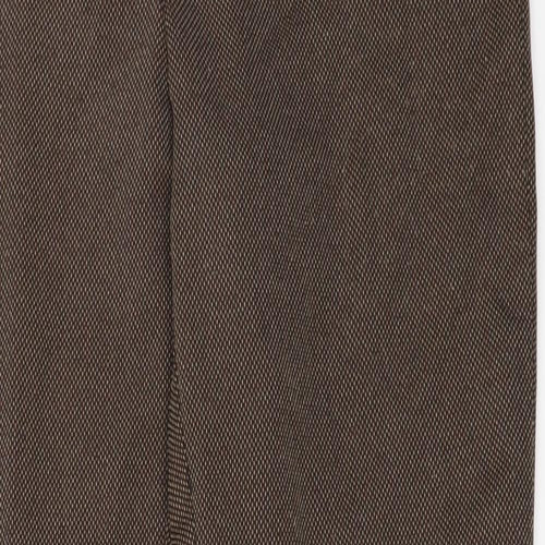 Marks and Spencer  Womens Brown   Trousers  Size 8 L23 in