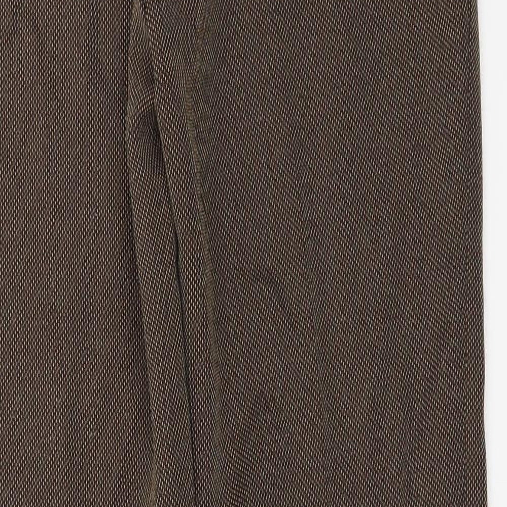 Marks and Spencer  Womens Brown   Trousers  Size 8 L23 in