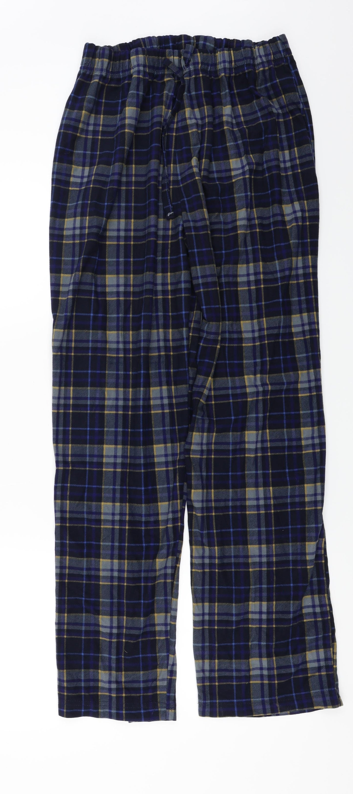 F&F  Mens Blue Check  Trousers  Size M L28 in